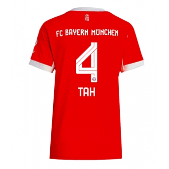 Billige Fotballdrakt Bayern Munich Jonathan Tah #4 Replika Hjemmedrakt Dame 2025-26 Kortermet